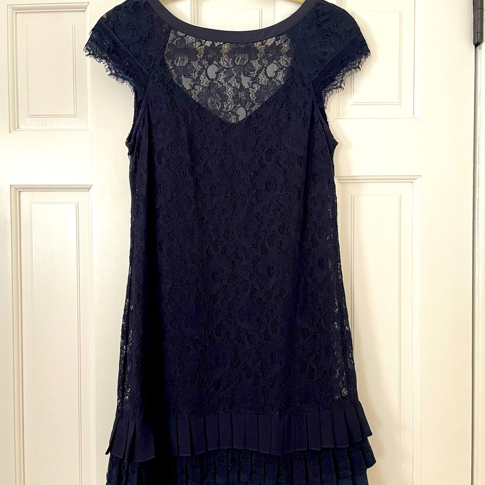 Jessica Simpson Navy Blue Lace Dress